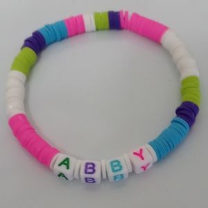 Beaded Personalized Name Bracelet Multi Color New